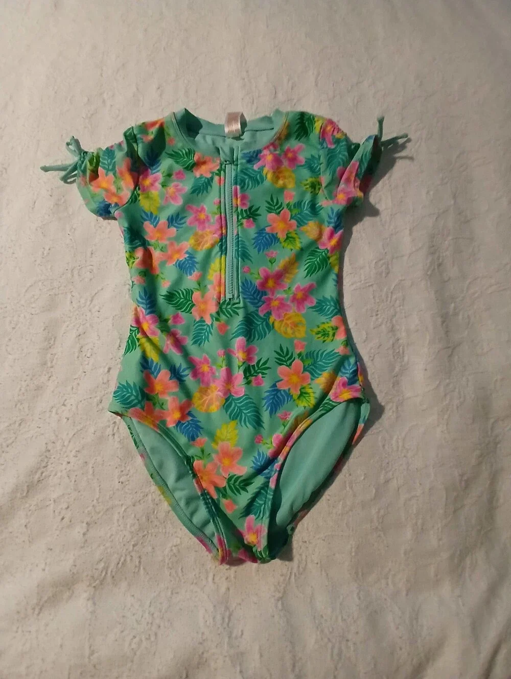 Girls Swim Suits Bundle - Tropical Floral, Pineapple & Neon Prints SIZE 10/12